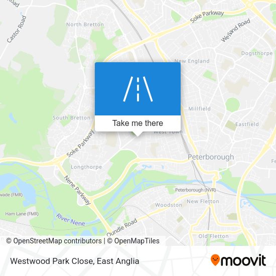 Westwood Park Close map