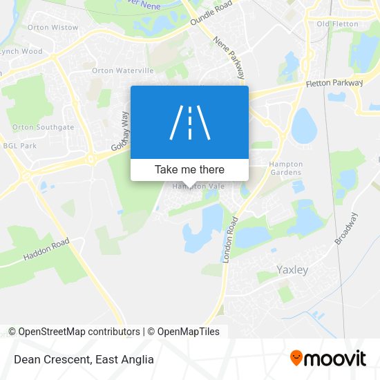 Dean Crescent map