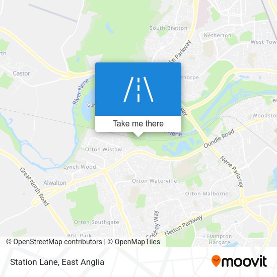 Station Lane map