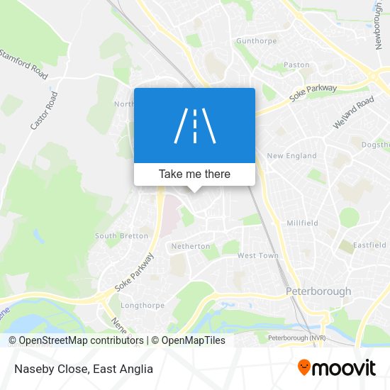 Naseby Close map