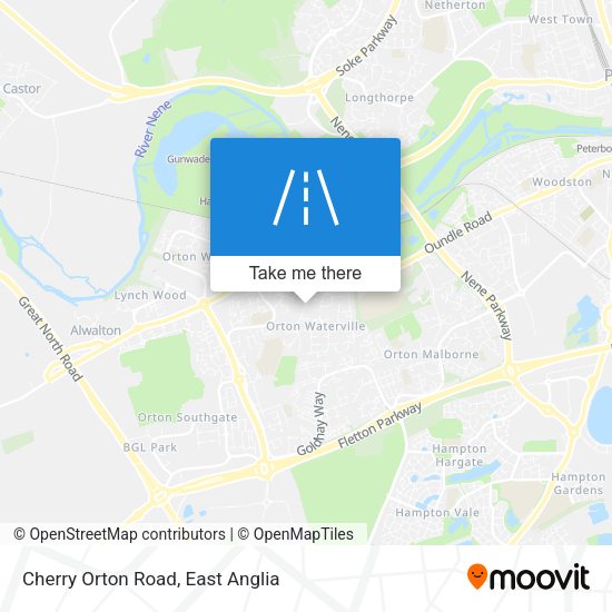 Cherry Orton Road map
