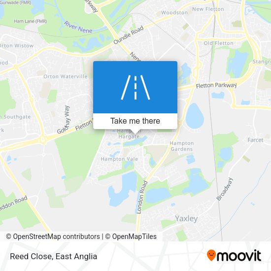 Reed Close map