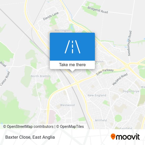 Baxter Close map