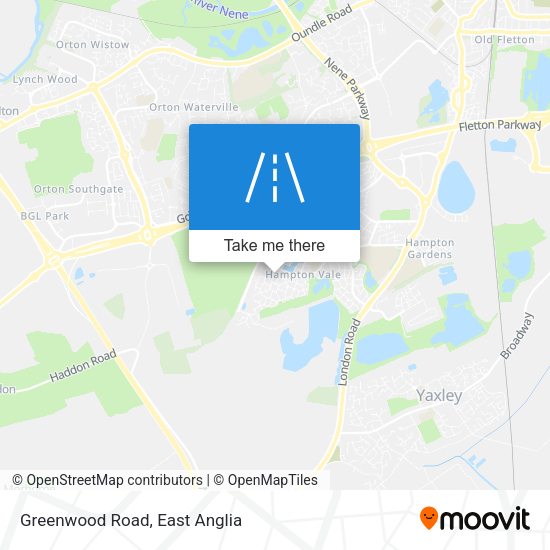 Greenwood Road map