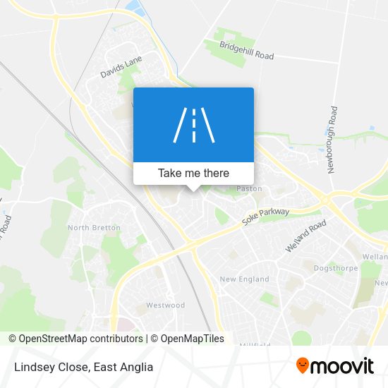 Lindsey Close map