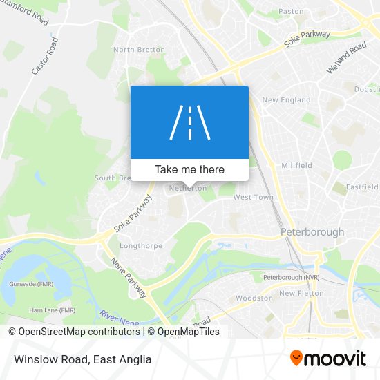 Winslow Road map