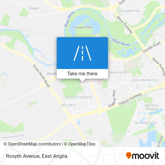 Rosyth Avenue map