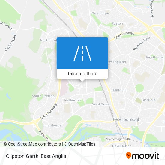 Clipston Garth map