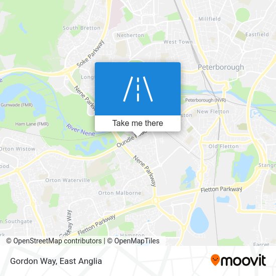 Gordon Way map
