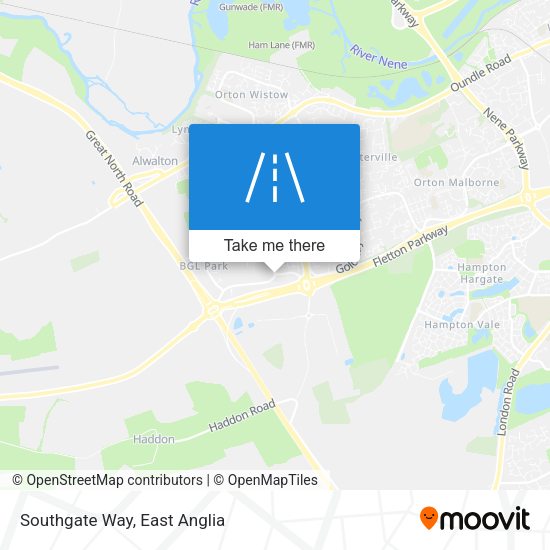 Southgate Way map