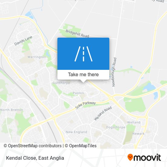 Kendal Close map