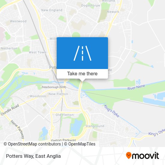 Potters Way map