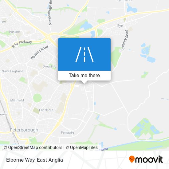 Elborne Way map