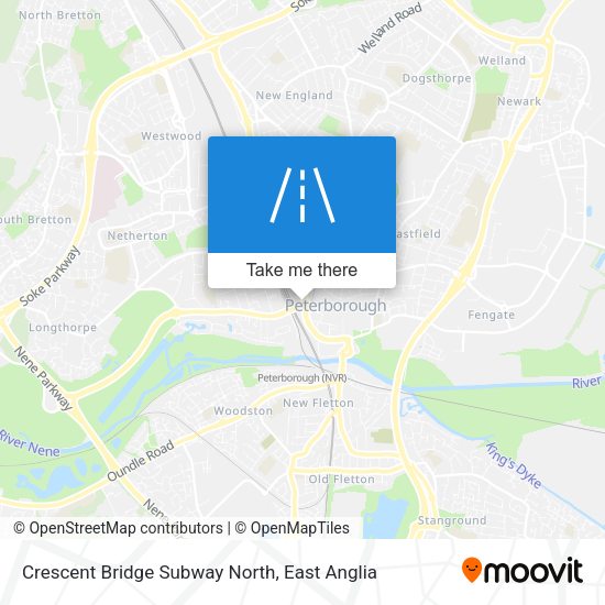 Crescent Bridge Subway North map