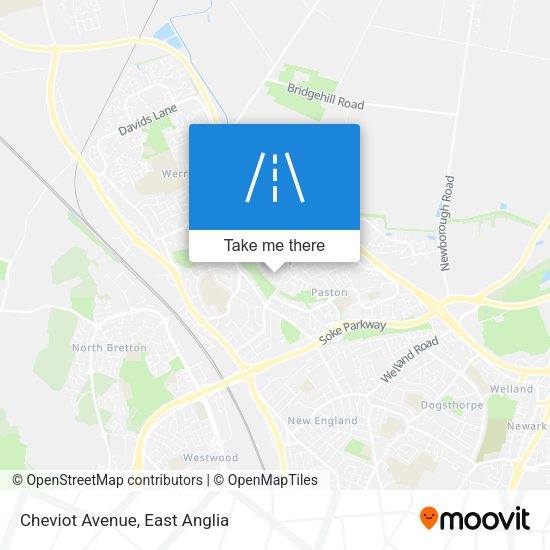 Cheviot Avenue map