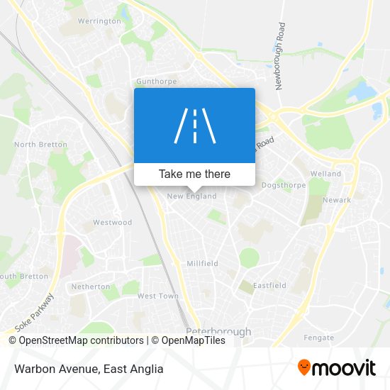 Warbon Avenue map