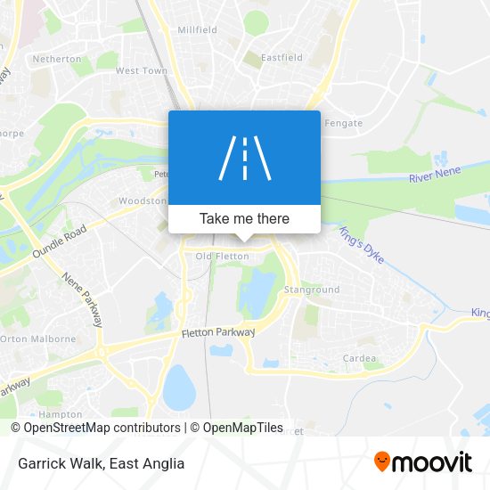 Garrick Walk map