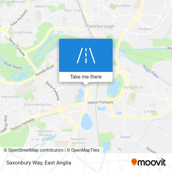 Saxonbury Way map
