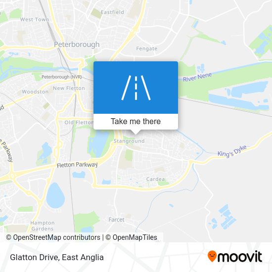 Glatton Drive map