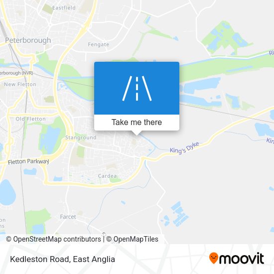 Kedleston Road map