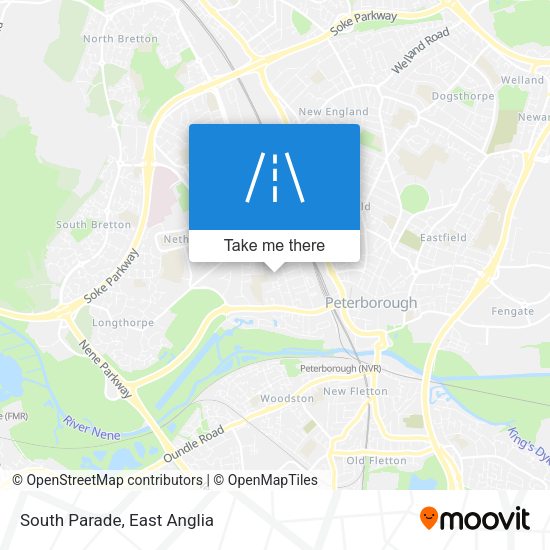 South Parade map