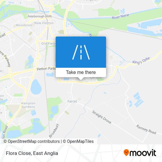 Flora Close map