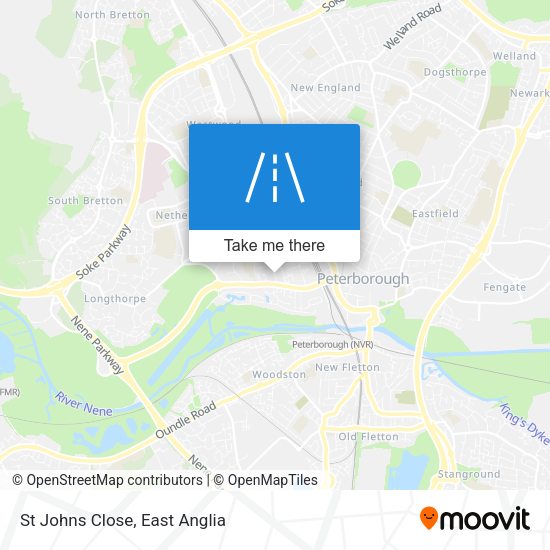 St Johns Close map