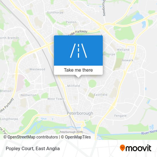 Popley Court map
