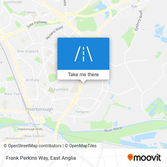 Frank Perkins Way map