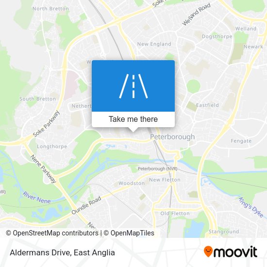 Aldermans Drive map