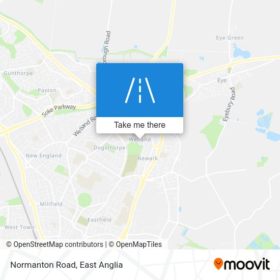 Normanton Road map
