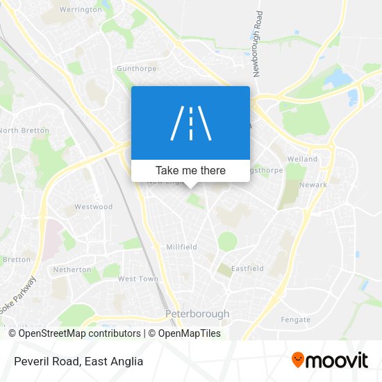 Peveril Road map