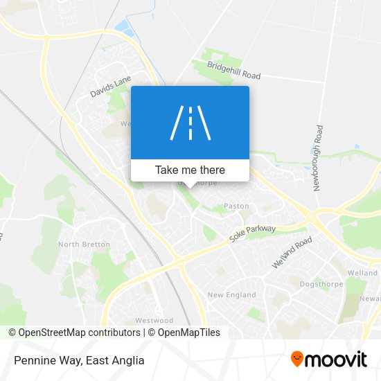 Pennine Way map