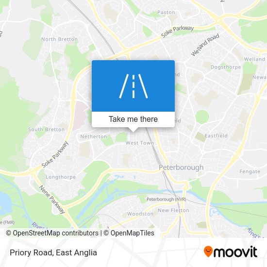Priory Road map