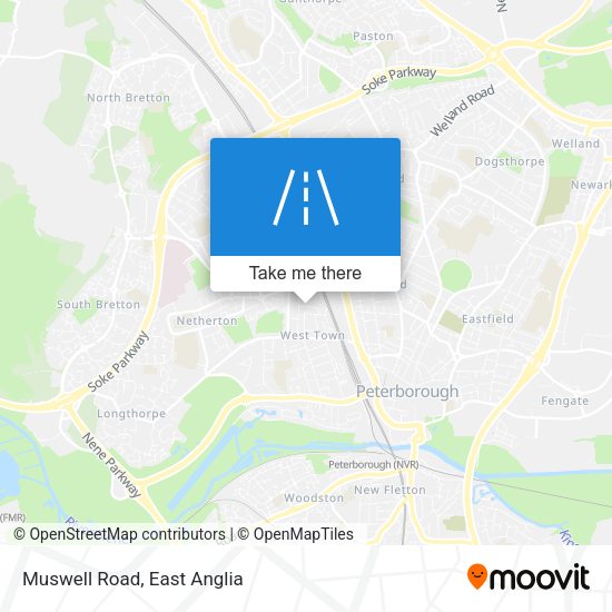 Muswell Road map