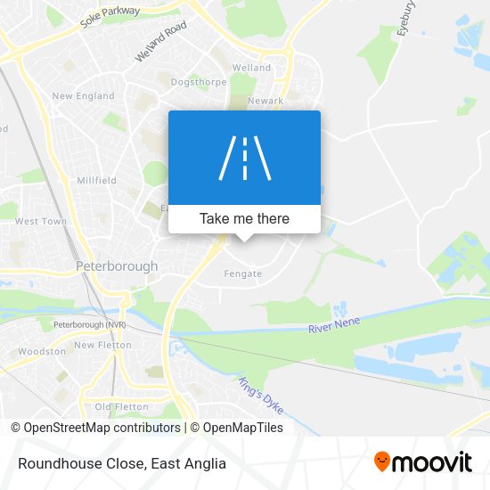 Roundhouse Close map