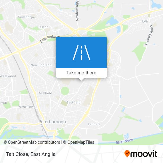 Tait Close map