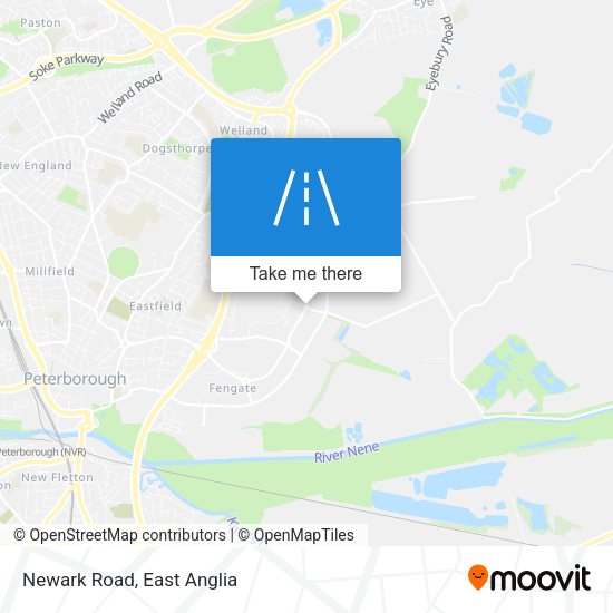 Newark Road map
