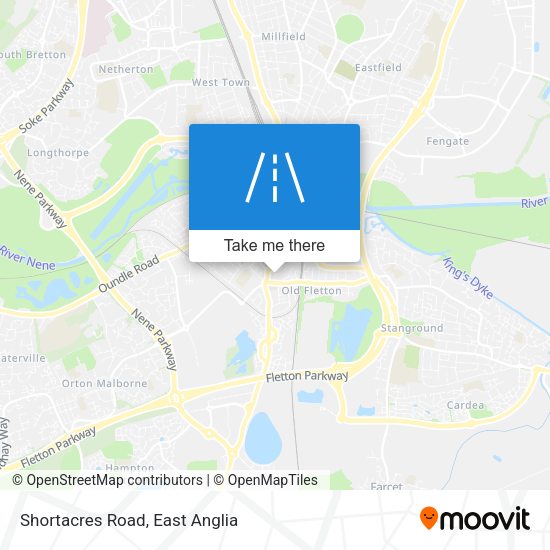Shortacres Road map