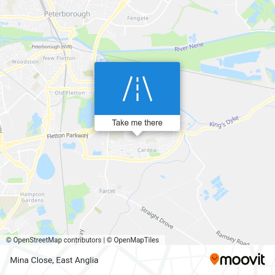 Mina Close map