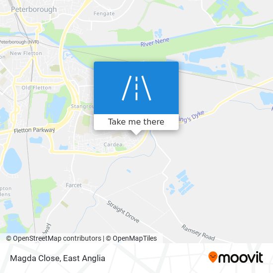 Magda Close map