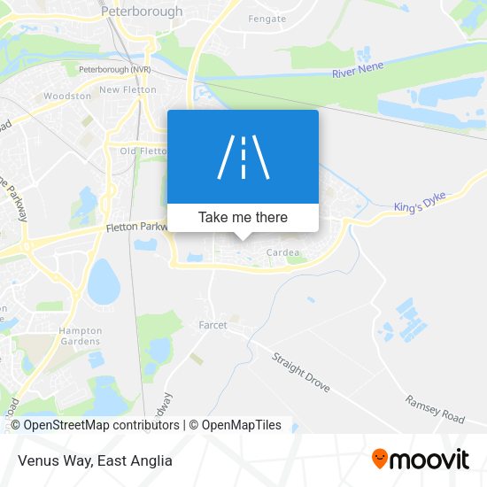 Venus Way map