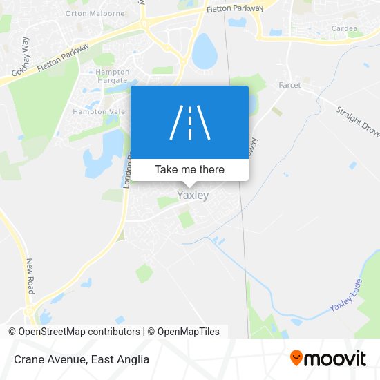 Crane Avenue map