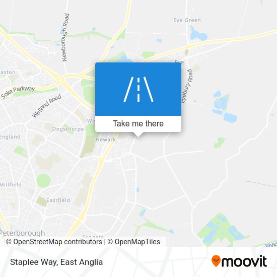 Staplee Way map