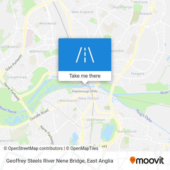 Geoffrey Steels River Nene Bridge map
