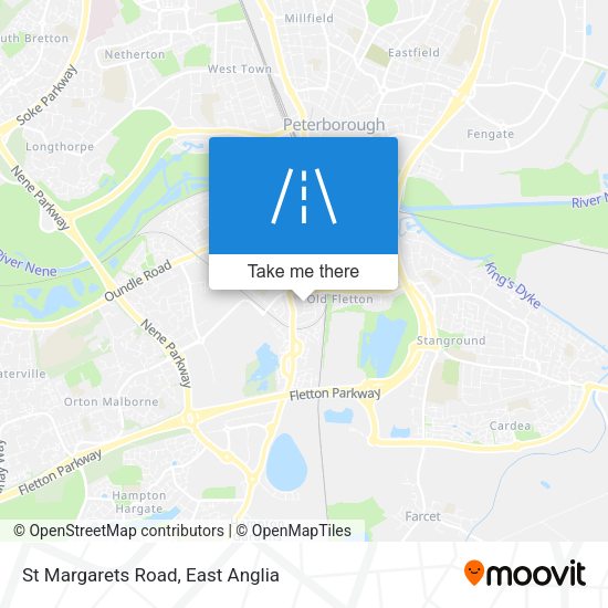St Margarets Road map