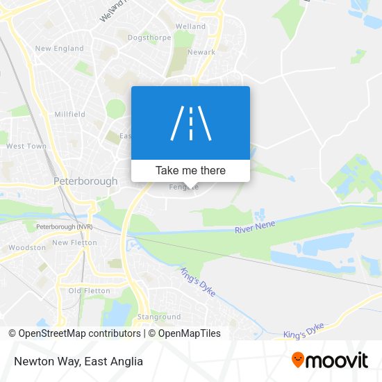 Newton Way map