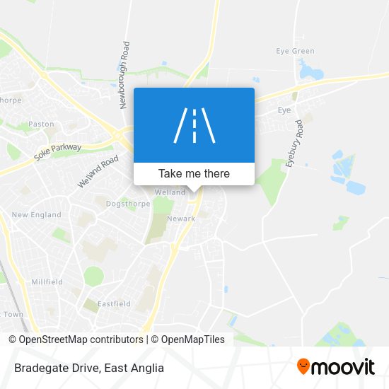 Bradegate Drive map