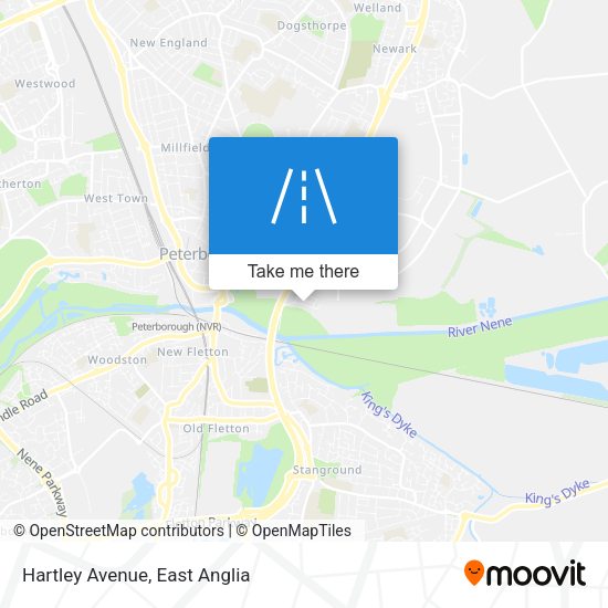 Hartley Avenue map