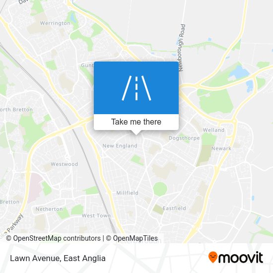 Lawn Avenue map